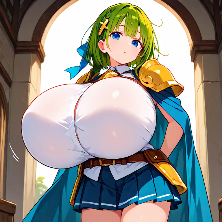 One girl, highest quality, Super detailed, masterpiece, Ultra-high resolution, 8k, Ridiculous, Cowboy Shooting, Focus on the girl, Embarrassing, blush, Lovely, Close one eye, With tears in her eyes and her mouth open, drooling, (arms behind head), (wariza),Classroom Background, (priestess, goblin slayer!), (medium breasts), (sagging breasts),(huge nipples), Absolute area, Waistline, Black knee socks, front shot, from above