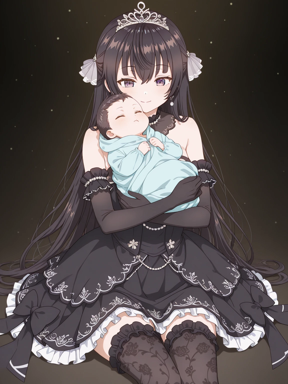 masterpiece, best quality,anime style, 1 girl,(((slender body))), (((small eyes,small breast,breast milk,breastfeeding a baby))),(((nurse uniform,glasses))),(((brown tentacles bound a girl))),((((cum)))), (beautiful face), (((short hair))), (((straight hair))), ((((((black hair,normal human hair,normal human ear)))))),detailed beautiful skin, (perfect hands, perfect anatomy)