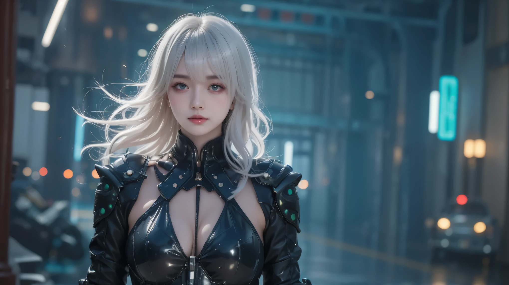 Top image quality, 电影灯光, octan render, ultrasharp, 1 girl in, jpn, embarrased face, glowy skin, Dye your hair in color, Torn futuristic pilot suit, nedium breasts, Simple tattoos, intricately details, Runaway, Running at full speed, Break through glass, Flying shards of glass, cyber punk perssonage, nigh sky，Countless stars twinkle, Shining Milky Way, heavy rain:1.3, 废墟, Laser beam attack, big bang:1.3, Pillar of fire:1.2, A city engulfed in flames, floods, wetting hair:1.5, wetted skin:1.5, water puddles, Detailed eyes, detailed skin textures, Camel Tou, Detailed CG image quality, 8 mm fisheye lens, Angle looking up from below:1.2, (Full-body angle), Get wet all over your body, Fast shutter speed,