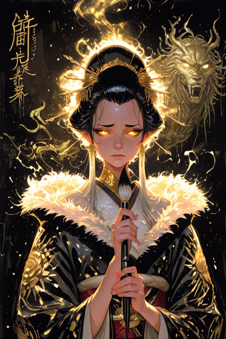 MeiyuCipher orange spike aura in motion, damaged chinese clothes, floating pieces, spike painting, trending on artstation, sharp focus, studio photo, intricate details, highly detailed, detailed face
best quality, absurdres, (negative space)