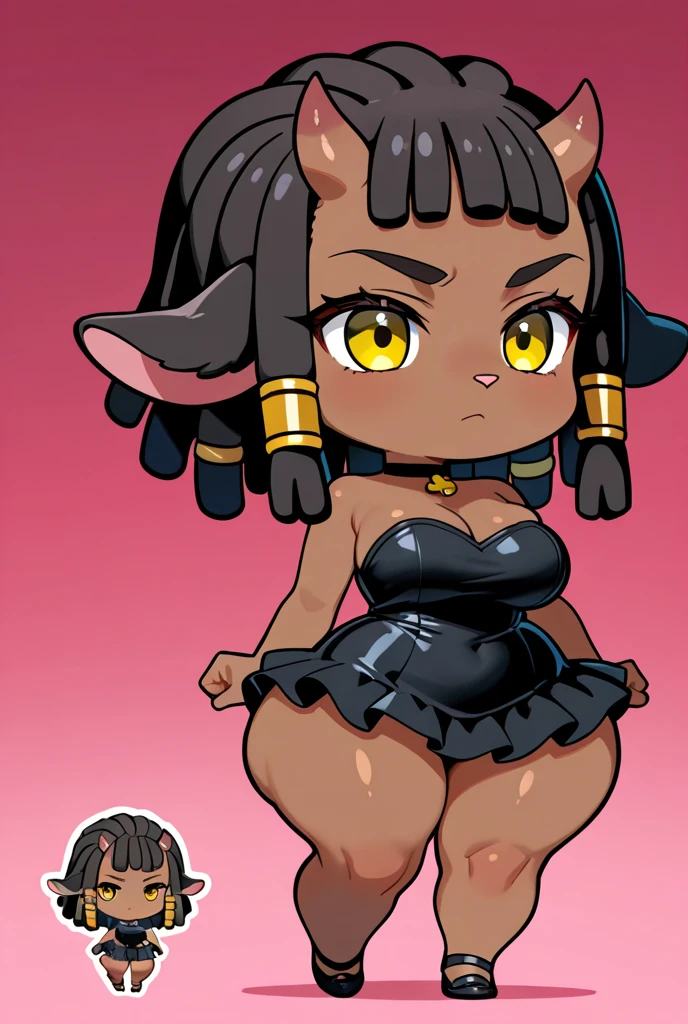 glossy, 1girl, ahoge, breasts, obsidian-skinned_female, black_skin, green_eyes, grin, large_breasts, leotard, leotard_pull,thighhighs,BREAK,animation by Takayuki Uragami,\jennie\,chinese clothes,clothing by David C. Robinson, directed byPaul Thomas Anderson <lora:art:0.2> <lora:robobuns:0.2> <lora:alita:0.2>