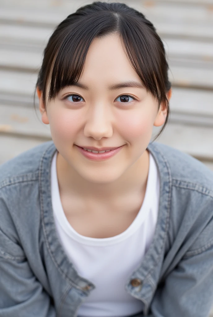 (8k、RAW Photos、highest quality、masterpiece:1.2)、(Realistic、Realistic:1.37) 、(((Strange pose, Bend your knees and spread your legs))), ((Exposing pubic hair and genitals))、Very detailed、超A high resolution、1 girl、View your audience、Beautifully detailed face、Laughter、narrow、(Slim waist) :1.3)、beautifully detailed skin、Skin Texture、Floating Hair、Professional Lighting、Human whole body、Shortcuts、Braided Hairstyles、Bob Hair、E Cup、smile、16 years old、Skirt flip、Baby Face、子供っぽいsmile、Sappin'''、Moisturizing lips、Pale pink lips、Braided Hairstyles、Umbilical cord prolapse