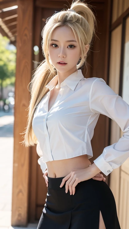 A beautiful girl, blond hair, medium hair, gray eyes, (huge breasts:1.6), Great abs.
//facial expression, (very embarrassed face:1.2), (open mouths:1.1), (half open eyes:1.2),
//posture, standing, (cover breasts with hands:1.6),
//fashion, white-collar shirt, Unbuttoned White-collar shirt with all buttons undone, black_lace bra,
//fetish,
//background, daytime, High brick walls,
//quality, Realistic photograph, (best quality:1.5), (hyper-realistic:1.2), (high resolution:1.5), (Cinematic Lighting:1.2), upper body shot, RAW photo, (4k. 8k precision image), detailed textures, sharp focus,ultra-detailed,
