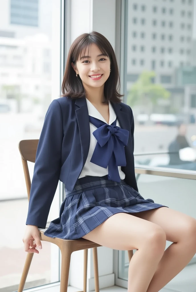 table top, highest quality, japanese girl,1 girl, 8K, Raw photo, top quality, table top, nffsw:1.2, Highly detailed RAW color photos, professional photos, (realistic, realistic:1.37), (highly detailed skin:1.2), ultra high resolution, (Lens 50mm), (f/1.2),elaborately drawn eyes,beautiful face, cute,(smile:1.05),(20-year-old, big breasts, The constriction is beautiful、big breasts 細いウエスト,straight hair, (short hair), black eye, white and fine skin,small mouth, high cheekboneeaning), sexy pose,(),(The to the fW:1.1),white lace panties、korean idol、Panty shot、Nogizaka Idol、Crotch wide open pose、adult、actress、(table top, highest quality:1.3), (Ultra-detailed 8K CG:1.2), (超realistic:1.35), (realistic:1.45), (realistic:1.4), cowboy shot,21 years old, Supermodel, japanese idol, __Performance__, big breasts, , (school uniform:1.4)、wearing black loafers、knee high stockings
(sitting on the school stairs:1.1),((knee high stockings))、(short sleeve polo shirt)、(((Stare at me with a mischievous smile)))((shot from low position))、(thin legs)((sexy legs))(from below)(sexy ass)(legs closed)(((Show your toes to your viewers)))