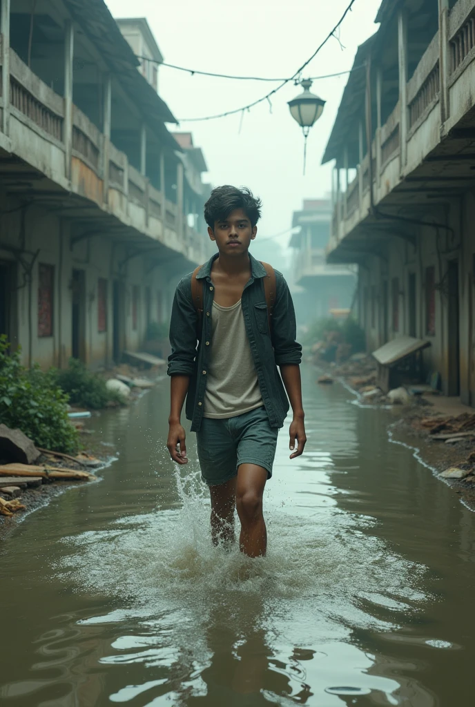 Bangladeshi student in the war after win the war they were fall in the flood then they win everything 
