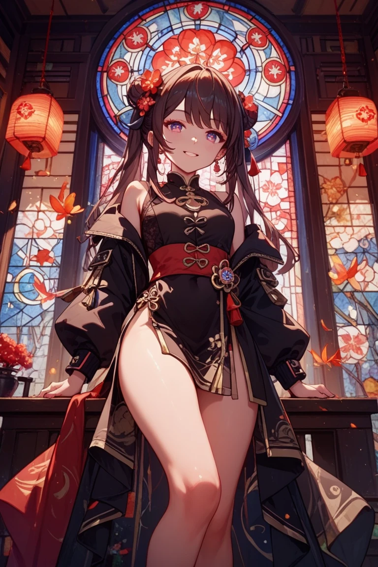 1girl. Japanese petit. Smile. (masterpiece). (best quality). (insanely detailed). Nude. nsfw. Slit Pussy. Close up Mons pubis. Flat chest. Upright standing posture. from below.