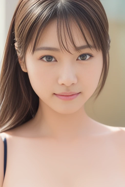 Highest quality, masterpiece, , Ultra-high resolution,(((Portrait Photography)))、 (Photorealism: 1.4), RAW Photos, Beauty Japan, (Huge boobs)、(((Fancy bra))),((Full body photo))),Surreal、Beautiful Japanese Women、Highly detailed face, Highly detailed eyes, double eyelid, Highly detailed skins, Very elaborate fingers, Highly detailed nose, Highly detailed mouth, Perfect Anatomy, Crisp and highly detailed textures, (1. Japanese women),Beautiful girl face、Young and cute gravure idol、Yoshitomo Nara、Young Gravure Idol、Cute Smile、(sexy:1.2)、
