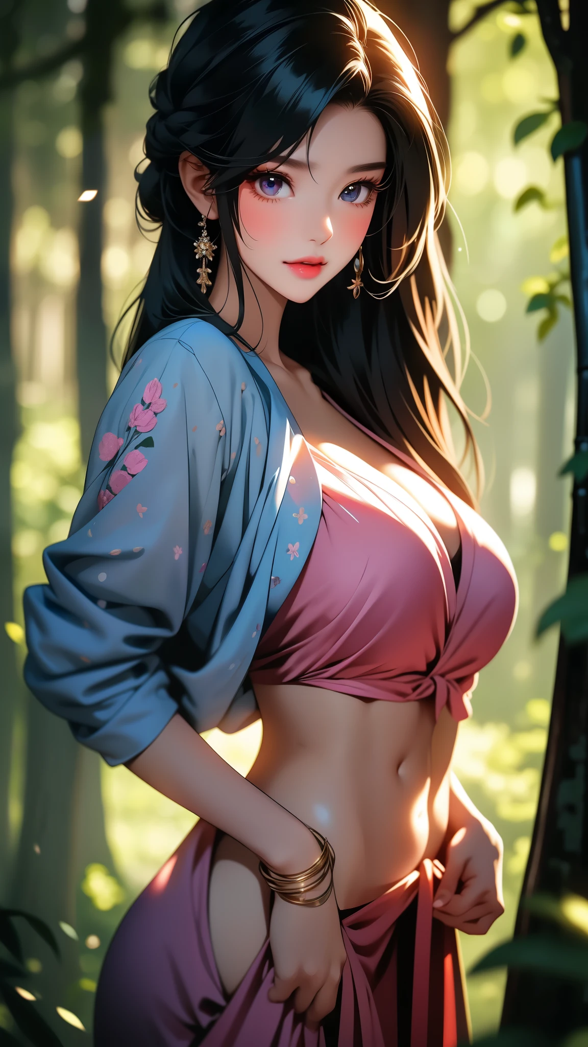 sfw, (Extremely detailed 8k wallpaper:2), (photo:2), (soigne Beautiful girl:2), (gives a lecture to friends:2), detailed (Face and eyes), (hyper realistic:1), (highly detailed:1), (epic realistic:1), rim light, (maximum details:1), cozy, (fullbody:1.3), (looking at viewer:2), (Woman's Attractive Qualities:2), (Attractive Woman:2), (Attractive:2), Smile, Intelligence, Empathy, Gracefulness, Sense of Style, Fitness, Grooming, Optimism, (Sensitivity:2), Sincerity, Romantic Gestures, Playfulness, Fashion Sense, (Sensuality:2), Charm, Modesty, Thoughtfulness, (Femininity:1), Flirtatiousness, Warmth, (Physical attractiveness:2), A beautiful smile, A love of life, strength and power, vulnerability, curiosity, wonder, love, (nature background:2), kawaii, waifu, Beautiful breasts, (attractive body:2), (Beautiful body:2), Beautiful pose, attractive pose, (Beautiful legs:1.0), (spread legs:1.0), (Beautiful clothes:1), (classic clothes:2), (elegant clothes:2), (European clothes:2), detailed clothes, (skirt:1), (blouse:1), (provocative pose)