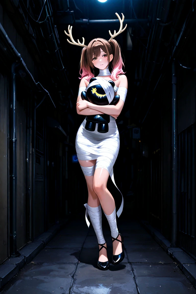 (masterpiece, best quality, detailed), 1girl, solo, looking at viewer, nanakn, 1990s (style), retro artstyle, hair ribbon,
<lora:edgPlugsuitCosplay:0.9>, edgPlugsuit, skin tight, wearing edgPlugsuit bodysuit, stairs, indoors, stairwell, dark, night, shadow, indian style, hands on feet, smile, closed mouth