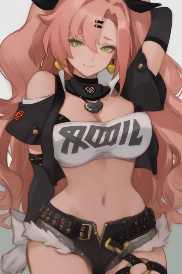 (Obra maestra:1.3),(muy detallado:1.3),(high resolution:1.1),Mejor calidad,ultra-detalle,1 chica,katana,solo,jelobaiken,pechos enormes,Amputado,parche en el ojo,tuerto,chaqueta negra,kimono negro,ropa abierta,ropa japonesa,faja,eye patch, patch, pechos, breasts, huge breats, pink hair, pelo rosa,