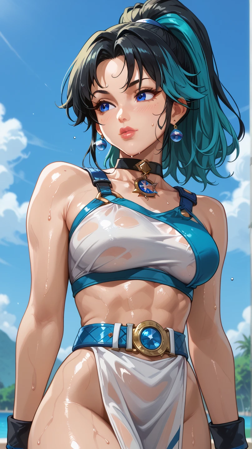 (Acclaimed Painting:1.3) of (Visual novel:1.3),(detailed),(highres),(best quality:1.2),(masterpiece:1.2),illustration,wallpaper,original,1girl,solo,perfect body,perfect eyes,upper body,(by Artist Yoji Shinkawa:1.3),