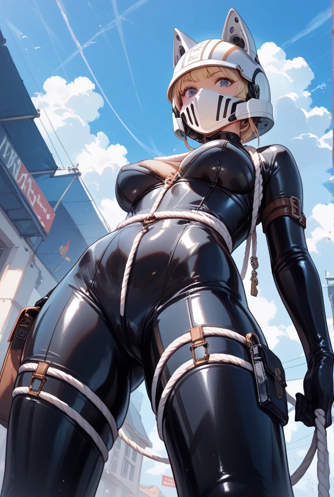 1girl,high heels,mini skirt,micro bikini,curvy figure,graffiti wall,tan lines,blond hair,tanned,squatting,oiled,ripped stockings,verry long hair,full body tattoo,tally count,glory hole,condom belt,white liquid,loads of cum,fellatio gesture, ela_(rainbow_six_siege), masterpiece, best quality, 1girl, solo, green hair, realistic, short hair, (black ponytail, latexcatsuit, latexcorset, latexgloves, bondage, armbinder, ballgag, bound and gagged, submissive, neon lights, old warehouse,(insanely detailed, beautiful detailed face, beautiful detailed eyes, masterpiece, best quality)