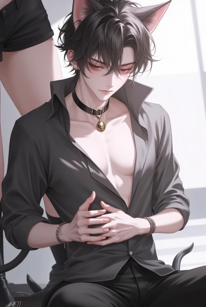 (((((ultra-detailed, disheveled hair, beautiful detailed eyes, beautiful, amazing, detailed eyes, detailed glans, detailed small penis, perfect hands, masterpiece, best quality))))), (first_person_view), solo_focus, shiny skin, ((pov, Angle from above)), break,
(((1cutemales))), solo, hetero, (((short stature))), Thick thighs, ((medium layered ponytail hair, blue eyes)), orgasm, loves smile, Estrus face, (sweaty), break, (((clothed, wear clothes, clothing, White tank top, short pants))), (bulge), ((puffy nipple bulge, small cute testicles bulge, femboy bulge)), (Body line is emphasized), break, (location, indoor, private training room, training in progress),
