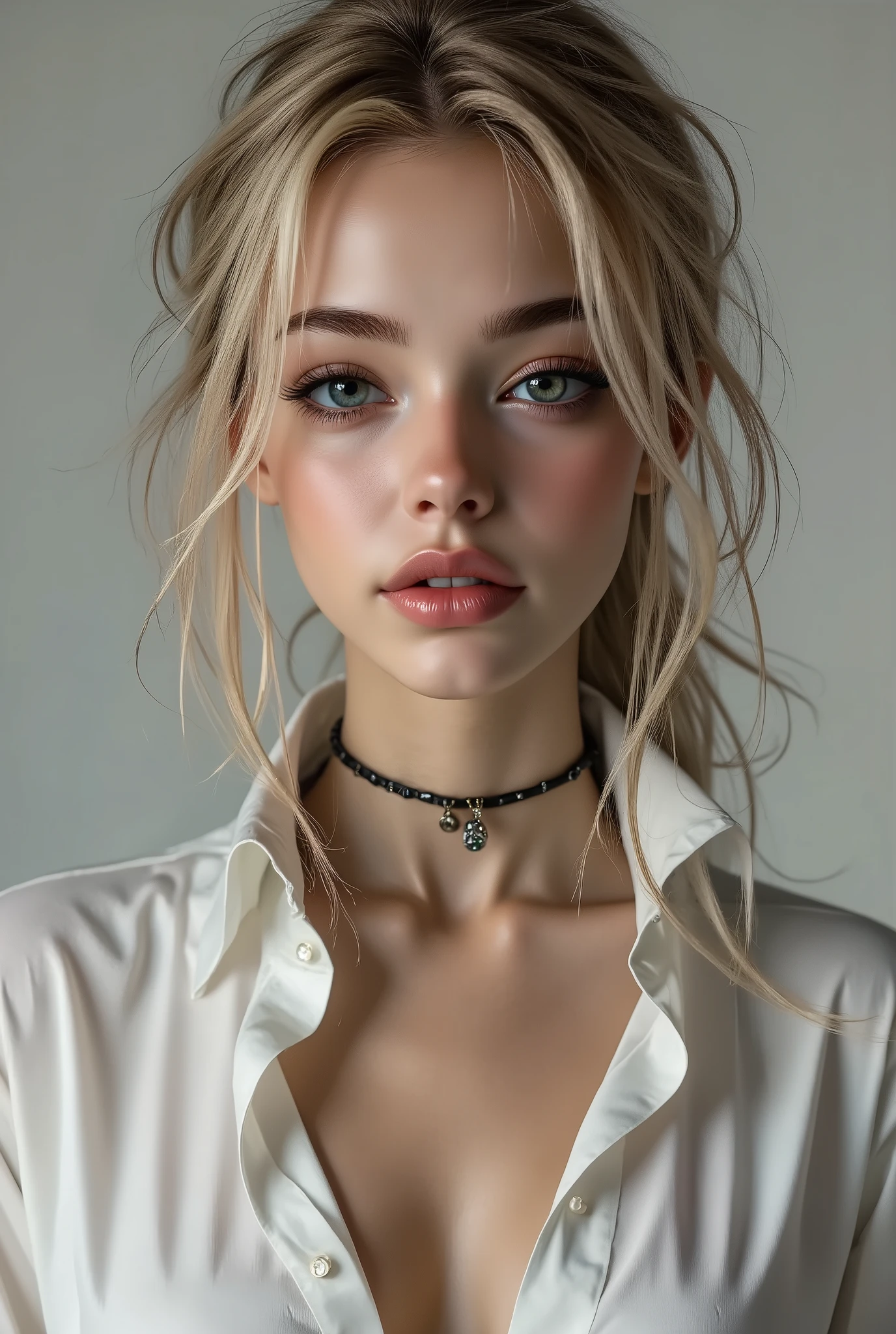  {{The bride shows off her outfit inspired by the gift of the goddess of debauchery and lust}}. [Style: "masterpiece, realistic, (photo realistic Realism), ultra-detailed, Hyper high resolution"] (Key Directive: - ("The priority is the anatomical accuracy and texture of the materials" - "Ultra-sharp human eyes with biological accuracy"), (ultra realistic texture details: velvety skin, hair), professional photography, (anatomically correct), (perfect female body:1.4), fashion model, ((best highest detailed realistic dark brown_eyes:1.3)), ((super realistic sharp-eyes:1.2)), (tired and sleepy and satisfied:0.0), perfect round eyes, (very detailed lips: 1.21) ("Priority is anatomical accuracy and material texture") (front view,pov full body front shot),from above "