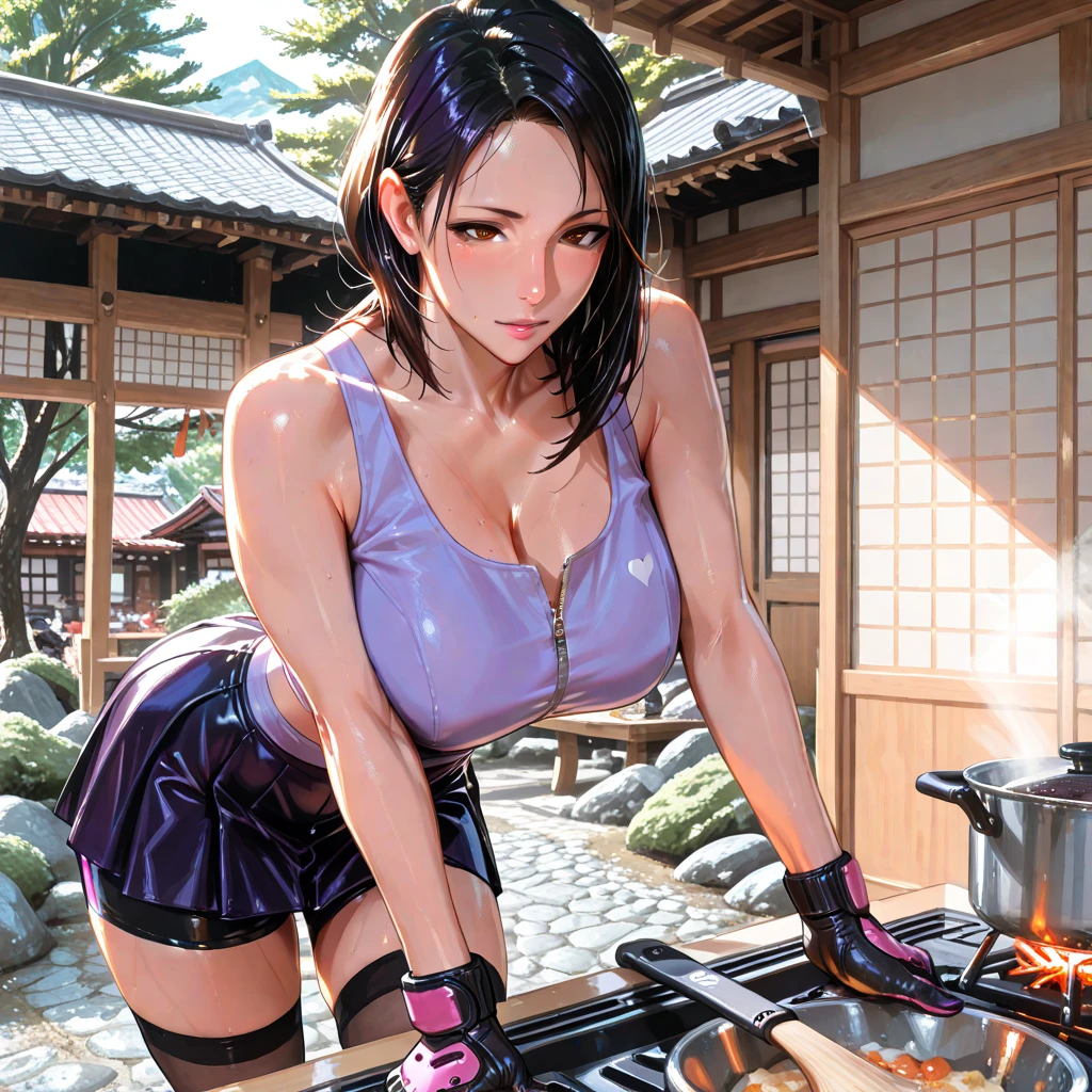 32K,tmasterpiece,Faraway view,((extremely huge breast)),Collar,three-point style,aprons,Reflective glossy leather,slightly fat big breasts,Enlarged buttocks,(best qualtiy), detailedbackground,Black girl, terroral, bionicle, succubi,Long horn,coda,the night,bonfires,stars,Ass focus,tmasterpiece,Faraway view,Two pink bumps,slightly fat big breasts,potbelly,Fat super ass,Ultra-transparent fishing nets,florals,Inside T,Unoccluded,super breasts