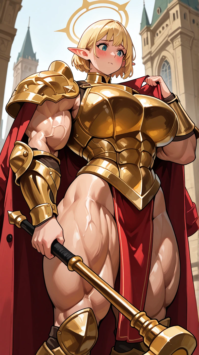 1 girl muscular muscular muscular muscular black hair yellow eyes pale skin breasts, abdomen tattoo, tongue out lick winking flirting kiss, , collar,gladiator, stockings, helmet, fit , flat chest