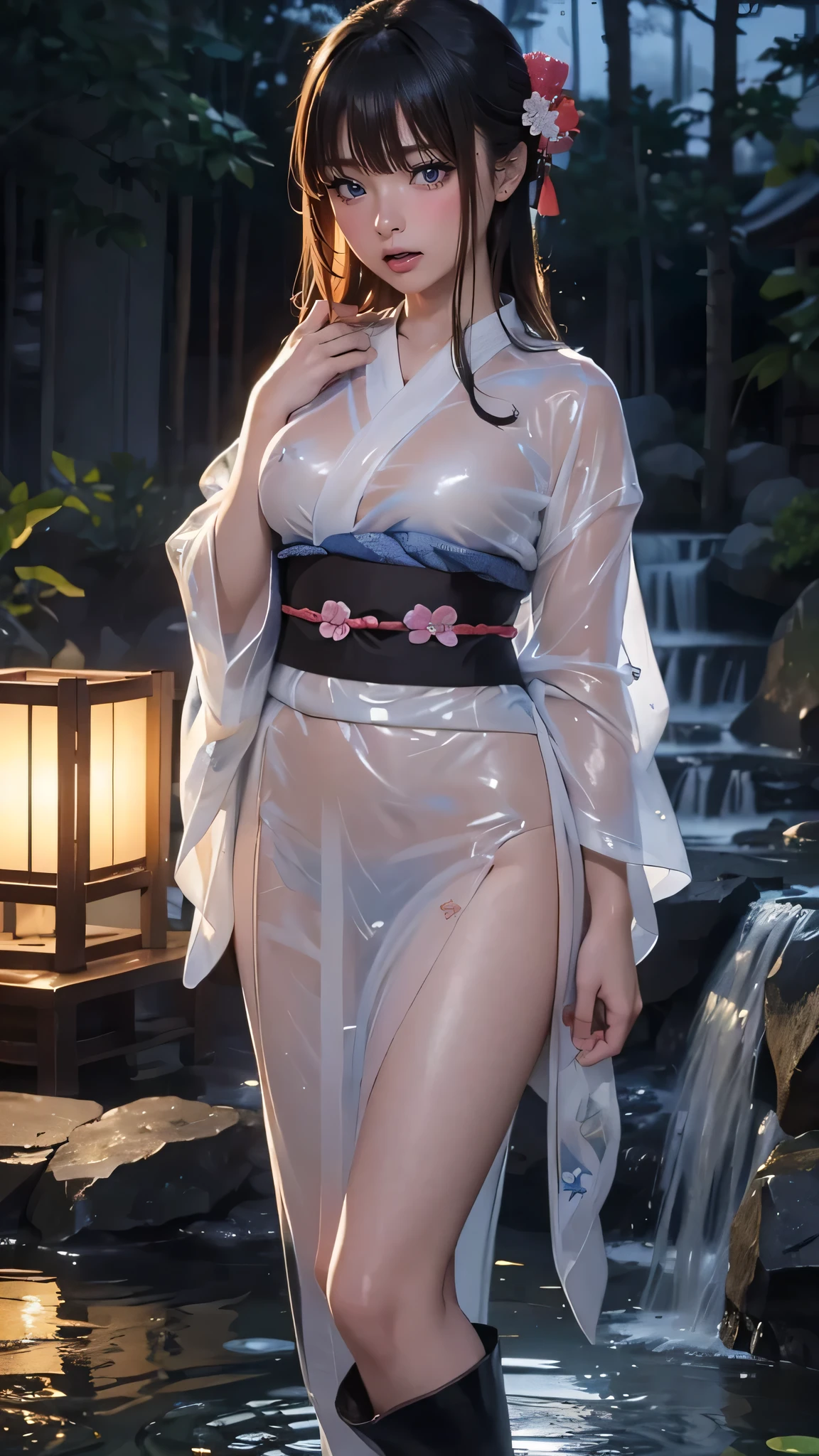 Timeless charm、Elegance、Ultra ultra high definition like a photo movie、Super Real、8K、nffsw、An ultra-high picture quality、​masterpiece、(NSFW), In the middle of the flower garden、cowboy  shot、Vietnamese girl、One girl、(Translucent Ao Dai:1.5)、(rot)、Beautiful sexy bra、Beautiful sexy panties、soft smiling、Black eyes、Long black hair flowing back、beautiful countenance、Exquisiteface、perfectly proportions、Drop-shaped chest、爆乳、Constriction、Navel、Crotch gap、Enhanced round buttocks、well-shaped neat buttocks、thighs thighs thighs thighs、Sexy Soft Pose、Curved shape、beautiful curves、Elegant and vivid Ao Dai、relax、Flowers blooming around、complex pattern、Vibrant colors、Garden with colorful flowers、A paradise of natural beauty、A quiet、Gorgeous、 (Depth Fields:1.3), Beautiful flower garden in the background、(the background is blurred:2）、