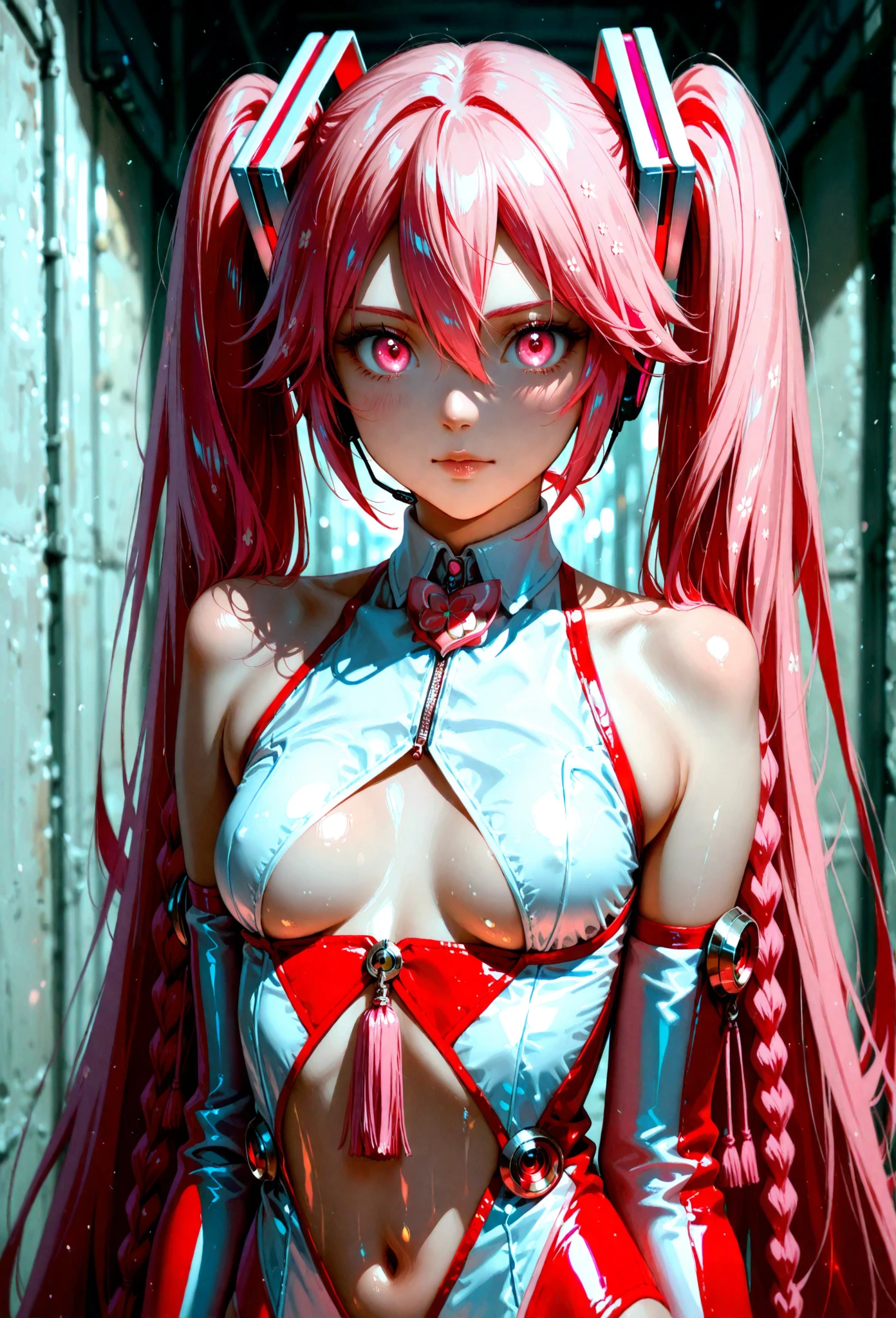 seductive sexy nun, masterpieces, 16K, HD, corruption tattoo, Tighten nun dresses, sexy, scale up, perfect lightening, praying, blush, body covered by semen 80%, holy, corrupted in sex, pink hair, best eyes resolution, bare shoulder, veils, womb x-ray, semen in womb, badonker, mind break, sweet