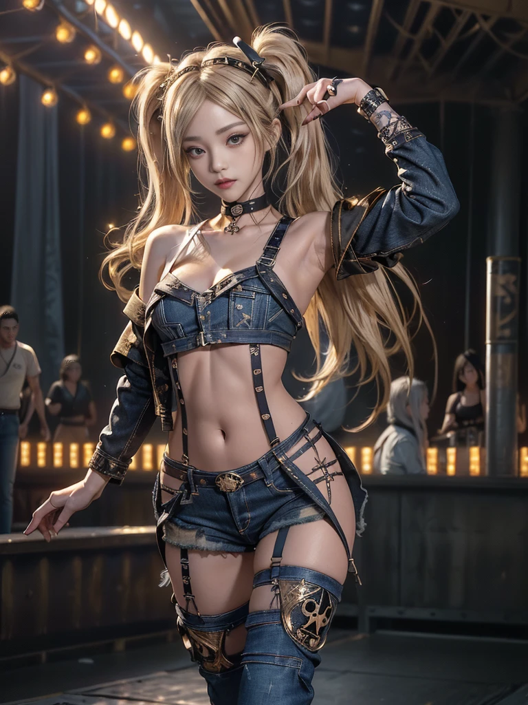 Woman portrait、Highest quality、Rear View、8k, clear, Fine skin、clear, Beautiful Eyes、Cleavage、笑顔のbeauty,Curly Hair、My hair was messed up by the wind、(Attractive muscleature Woman、expensive),(Hip_Excellent, Hip Excellent), beauty,( Observe the audience),Realistic, High resolution, Soft Light,1 female, One person,Blonde,ponytail,Fine skin, Naughty look,((Steampunk Ninja,Improve)),Steampunk style girl、Costume decorated with lots of gear and watches,(white, brown, Silver, red and dark brown checkered stripes,Sailor-style armour with Burberry checked collar)、美しいスチームパンクギルドスタッフコスチュームSilver行員の制服,(whiteと茶とSilverと赤とこげ茶のチェックのスチームパンクのwhiteのSteampunk Ninja, High-tech Mecha,whiteいドレスシャツ,Short tie with jewels,steampunk body stocking,one piece,A bow tie,Gemstone Helmet,High Leg)、((Put your arms behind your back)),(Bokeh),(Studio Lighting)