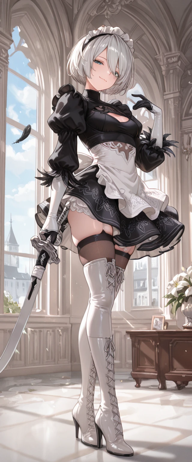 3DMM style,(Masterpiece, Top Quality, Best Quality, official arts, beautiful and aesthetic:1.2), (s fractal art:1.3), 1girl, (anthro furry:1.6, Horns, hooves:1.5, deer ears, Deer tail, brown fluffy skin), Beautiful, higly detailed, brown hair, gray eyes, Dark lighting, seductive face, Middle C maid outfit, apron, translucent stockings, fetish), Seductive legs, House Cleaning, Working with a mop, full - body:1.8, ah high, perfect anatomy, explicit, (cum on her legs:1.2)