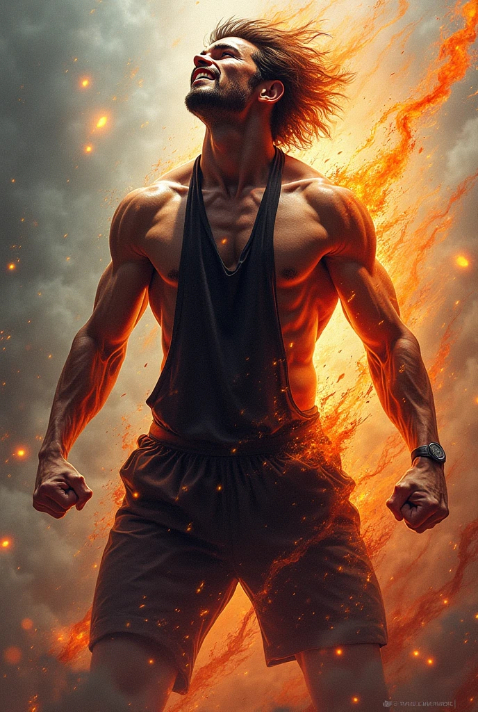 Male character telekinesis hero