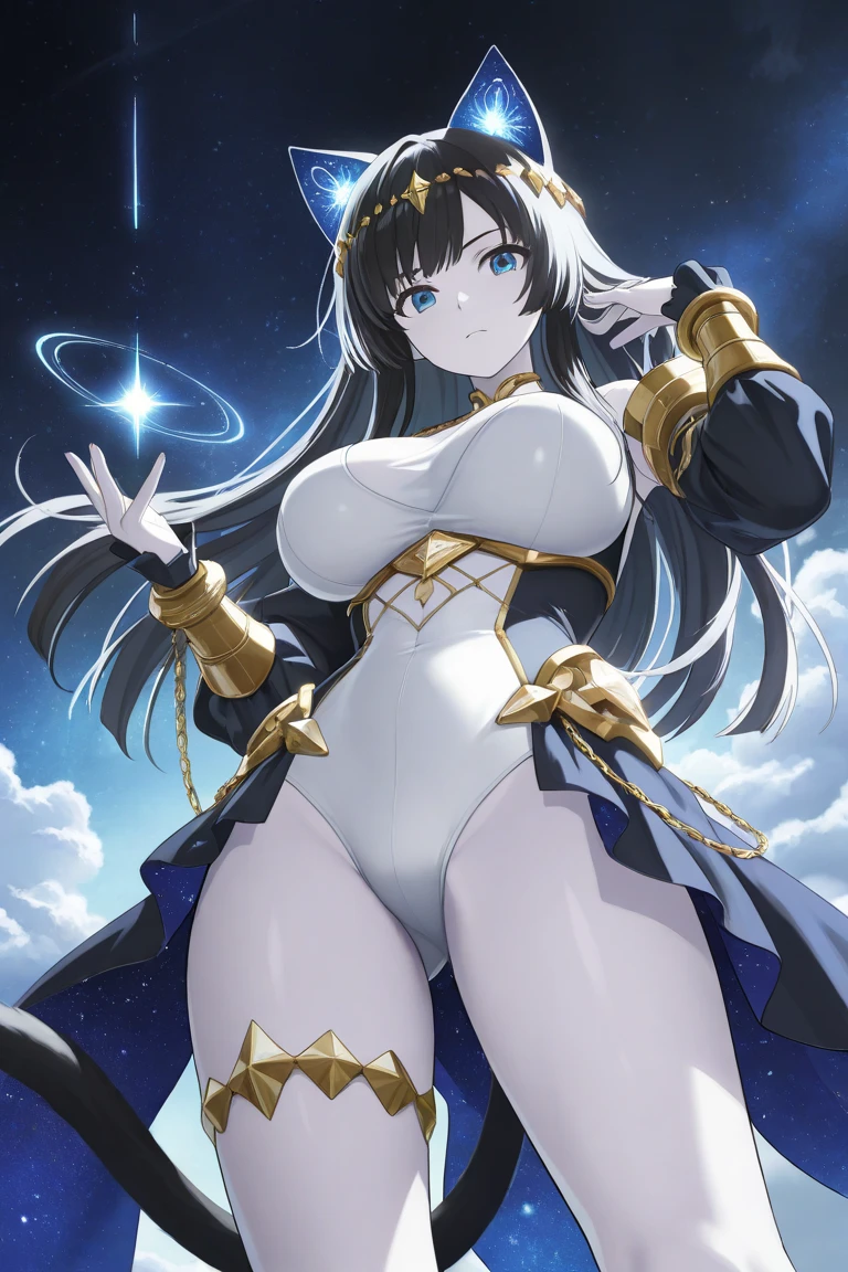 princess cut,naked, 光沢のあるnipple、(masterpiece),(highest quality:1.0), (ultra high resolution:1.0), Detail view, 8k, anime, masterpiece, brown eyes、nipple、provocative look red wavy hair very big breasts Fair skin highly detailed chest very fine eyes beautiful starry sky、grassland、thick eyebrows、one girl,grasslandの背景、blue sky、show off your chest、spread your legs