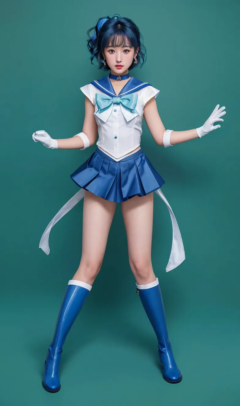 Bloody、((Painful look))、That is、defeat、Turning a blind eye、Bishoujo Warrior、((Sailor Senshi Uniform))、​masterpiece, top-quality, hight resolution, Mer1, tiarra, Sailor Senshi Uniform, 12year old,(((Sailor Mercury:1.3,Ami Mizuno))),a blue skirt, Blue sailor color, tiarra, the bow, knee boots:1.3, a choker, white glove, Blue choker, elbowgloves:1.3, jewely, 耳Nipple Ring, pleatedskirt, Raise:1.5,Very short skirt:1.5、Show panties:1.5,