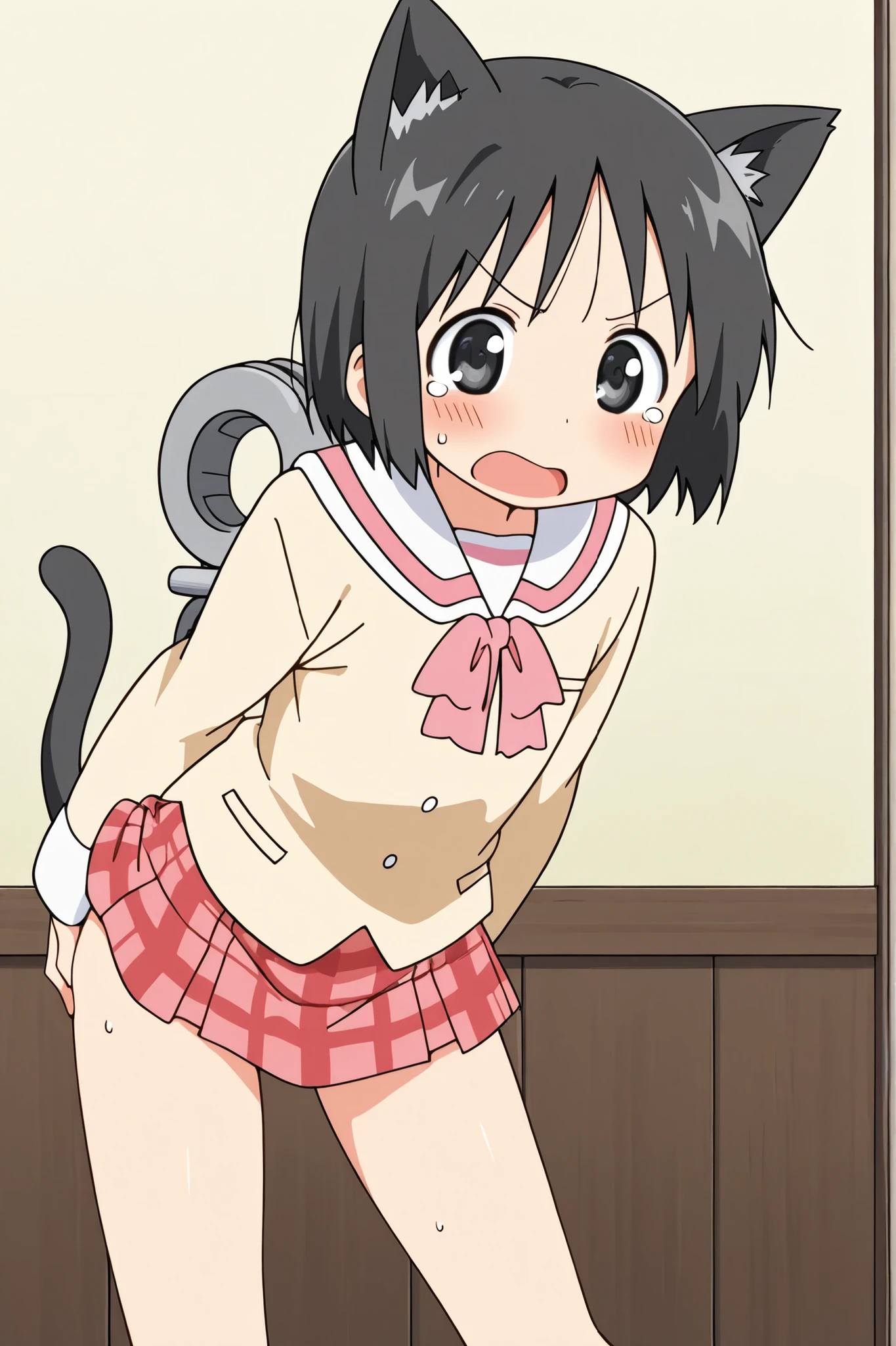Chihiro Ogino, poneyTail, 1girl,masterpiece, blush sticker,expensive quality, very_expensive_solve, big_file size, full color,(completely nude:1.6),pussy,niplles, (vaginal sex:1.4),(Loli kid),