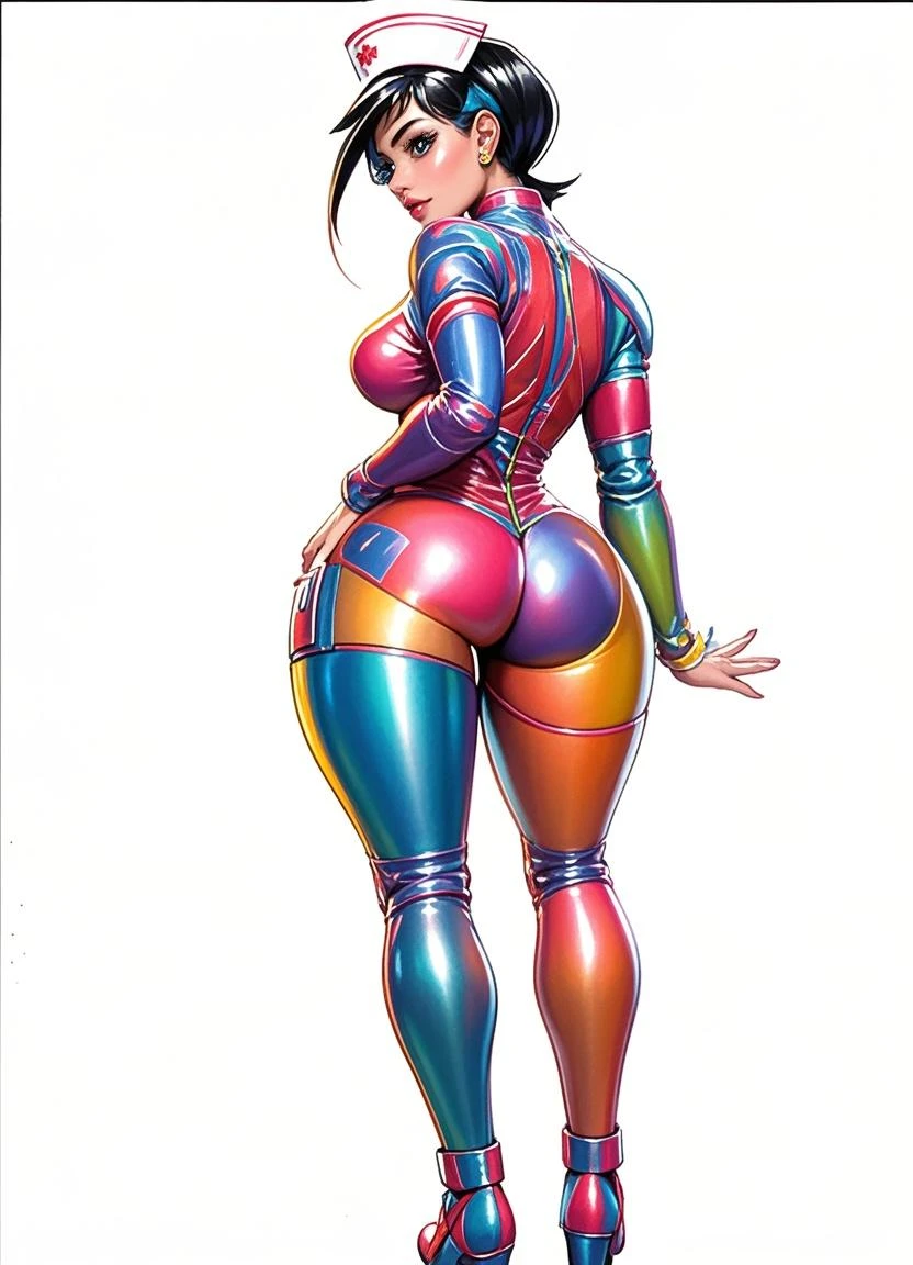 Geek girl,  body paint