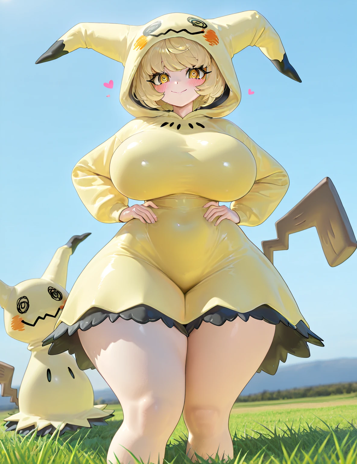 pikachu, poitrine, gros seins, voluptueux, thick thighs, Oppai, hanches larges, Sinueuse, gros cul, cul massif
