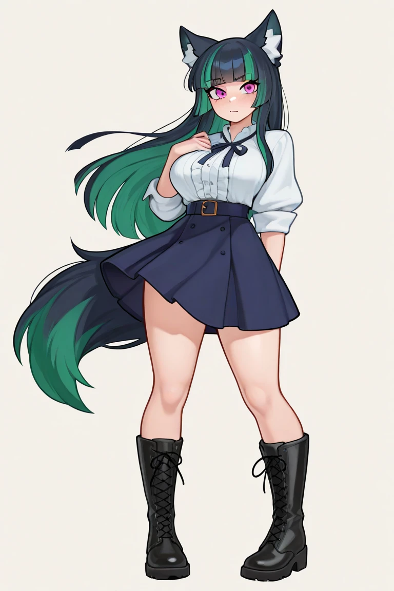   , Croped, , cleavage, slim waist, cropped hoodie underboob, cropped hoodieunderboobhoodie, 1girl, 2 wolf ears, wolf tail, marijuana crop hoodie, crop shorts, marijuana hoodie, spiky hair, spiky fur, green hair, red eyes,marijuana field, tight clothes, perfect eyes, perfect hands, clear resolution, full body, cleavage skin, marijuana plants, open hoodie, marijuana field, black thigh high socks, full body, earrings, 1girl, skirt,  cleavage, slim waist, cleavage, slim waist, hair pulled back, big breast, round butt, slim waist, best quality, sexy pose, thick thighs, D-cup breast, 