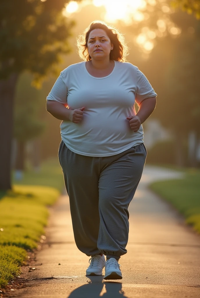 1 female, ((Overweight)), ((extremely fat)), ((Chubby)), ((office lady)), white golf wear, Golf Course, Japanese, 8K, highest quality, 超High resolution, (Surreal)、(High resolution)、(8k)、(Very detailed)、(Very detailed)