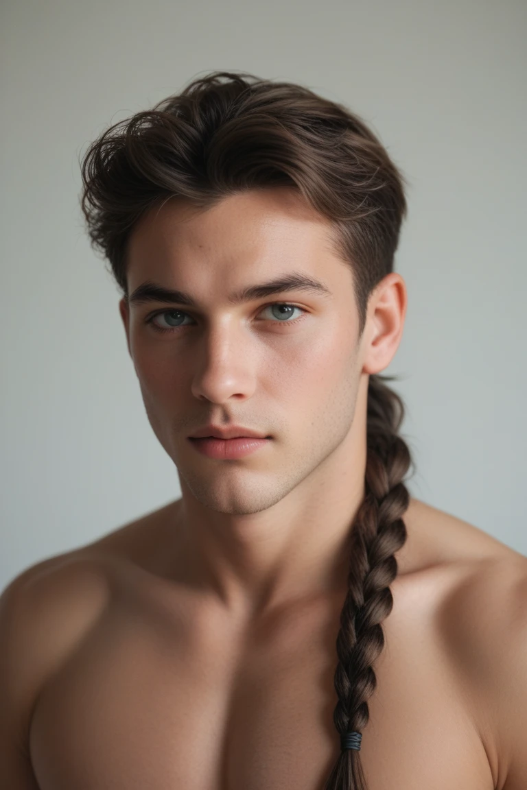 Man with a new haircut fading his beard into his hair. Not a skin fade