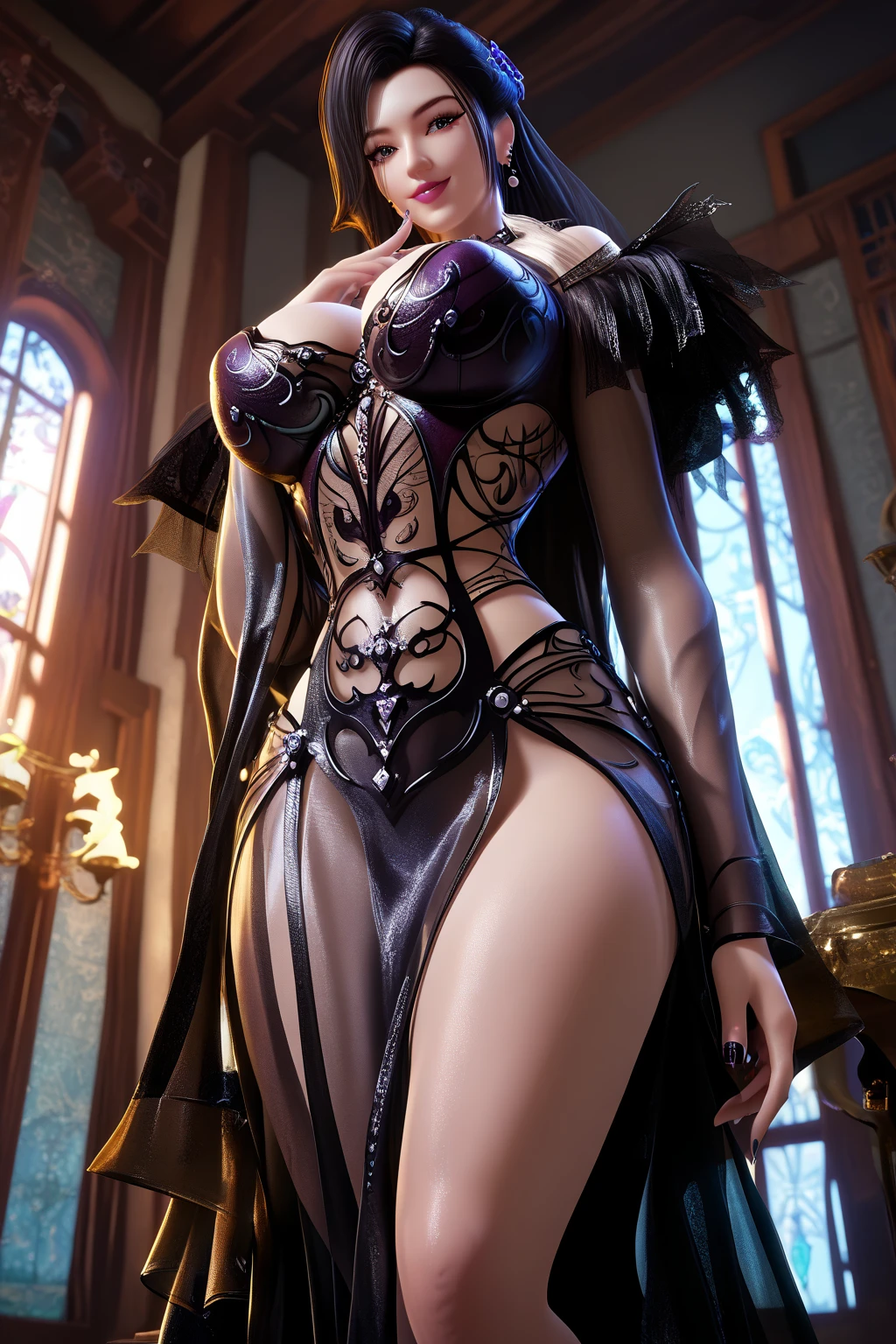 Photorealistic full body portrait, cameltoe focus, ((photoshoot)), from below, buxom demoness, flame_atronach, mature, milf, full body portrait, posing for onlyfans, slutty erotic succubus, glowing eyes, day of the dead, bodypaint, armoured pauldrons, scary detailed art in color, sultry, amused expression, busty, curvy hips, sexy, alluring, erotic posing with open legs, tiny lowleg panties, cameltoe, highly detailed fantasy art, beautiful fantasy art portrait, intricate detailed digital art, highly detailed digital painting, digital art fantasy art, mark brooks detailed, detailed fantasy digital art, amazing detail digital art, close-up portrait demoness skull, by Todd Lockwood, liquid metal girl