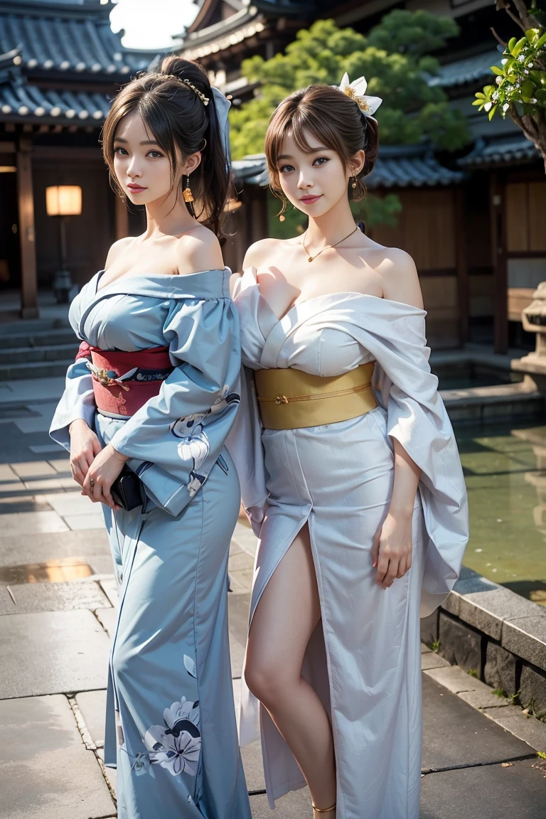 Chu Chu pitifully bites the katana and the high ponytailed beauty in a kimono miniskirt,Beautiful legs and thongs with white stockings --auto