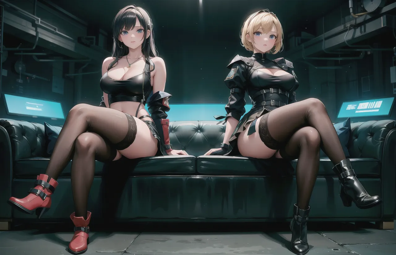 (((ボンデージsuit:1.35)))、(((Black fishnet stockings:1.35)))、(((Sexy panties:1.35)))、(((High heels:1.35)))、((((Spread your legs wide、Touching the thigh、There is a lot of pubic hair showing off the crotch、large pointy breasts))))、Browsing Caution、 （Humans are biologically correct、references） 、 lose extra limbsslim limbsextra numbersmutated hands and finger fusionfingersslim bad handslong necklong body anatomybad deformationbad deformation no extra breasts、Not Futanari、Not Moriman、masterpiece、Highest quality、Ultra-high resolution、、colorful、Flat Color、Depth of written boundary、Lens Flare 1 Girl、、Black-haired、Staring at the audience　suit　Dress shirt　belt　suspenders　Working Adults　case　OL　黒いsuit　Black jacket　Glare　Big Breasts　mini skirt　ガーターbelt　Knee-length　stockings　Black They are not