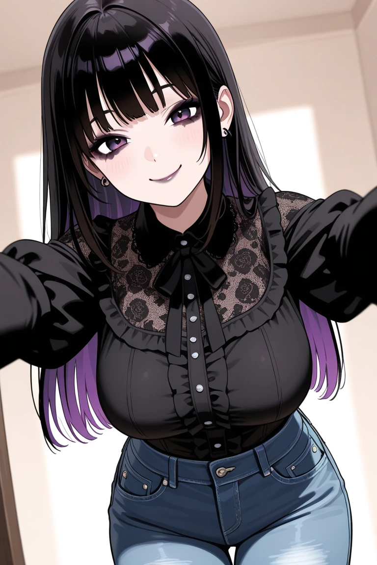  (((solo))),(((virgin destroyer sweater, choker, ecchi))), ((shy smile)), dynamic angle, in house,junkotvv
