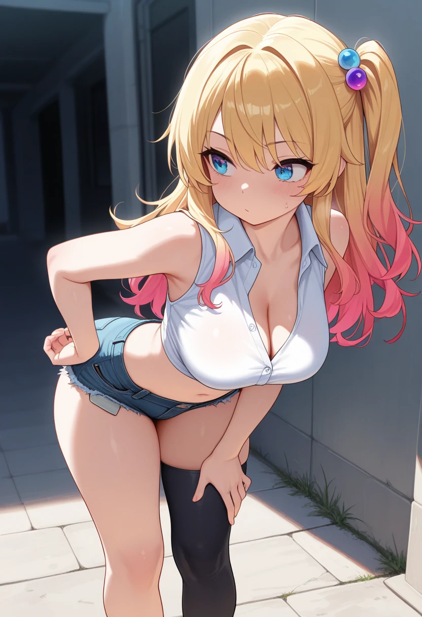 Open crotch Ai Hayasaka excited Open the crotch and put it in. I'm Be undress Sex with Kaguya head-on MCharacter opening leg Stick out the tongue Heavy dripping from the tongue Pee splashes in this direction from the crotch My body can't leave the screen a blond Show your whole body I don't wear underwear. I can't even wear a bra to stand There is a blue scrunchie on the right. Hair is short Hair hanging from scrunchies A lot of love juice comes out from Open your crotch wide Don't hide you Show me wearing a cutter shirt I'm feeling too much and going crazy