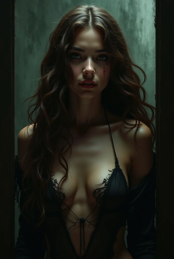 dark atmospheric horror, middle aged sexy cyberpunk witch coven in a cave, (RAW photo, real, best quality, masterpiece:1.2), detailed, (hyper realistic, photo-realistic:1.2), high quality, (dark lighting:1.2), perfect lighting