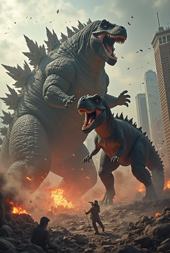 T-Rex vs. Godzilla