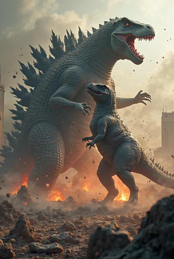 T-Rex vs. Godzilla