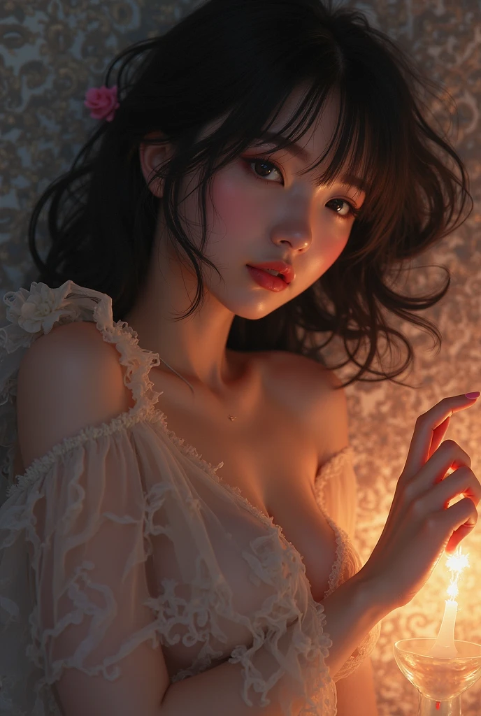 Nsfw，show off pussy，beautiful girl，Beautiful Japanese nudes，Beautiful boobs，MASTURBATION，pussy juice，hold own thighs，Clitoral Masturbation

