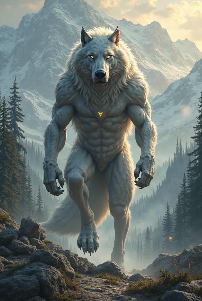masterpiece,high quality,anime,detailed eyes,furry male Brown Wolf, Great physique,strong arms manly, in Outer space, show some planets around, Serious, by null-ghost,by pino daeni