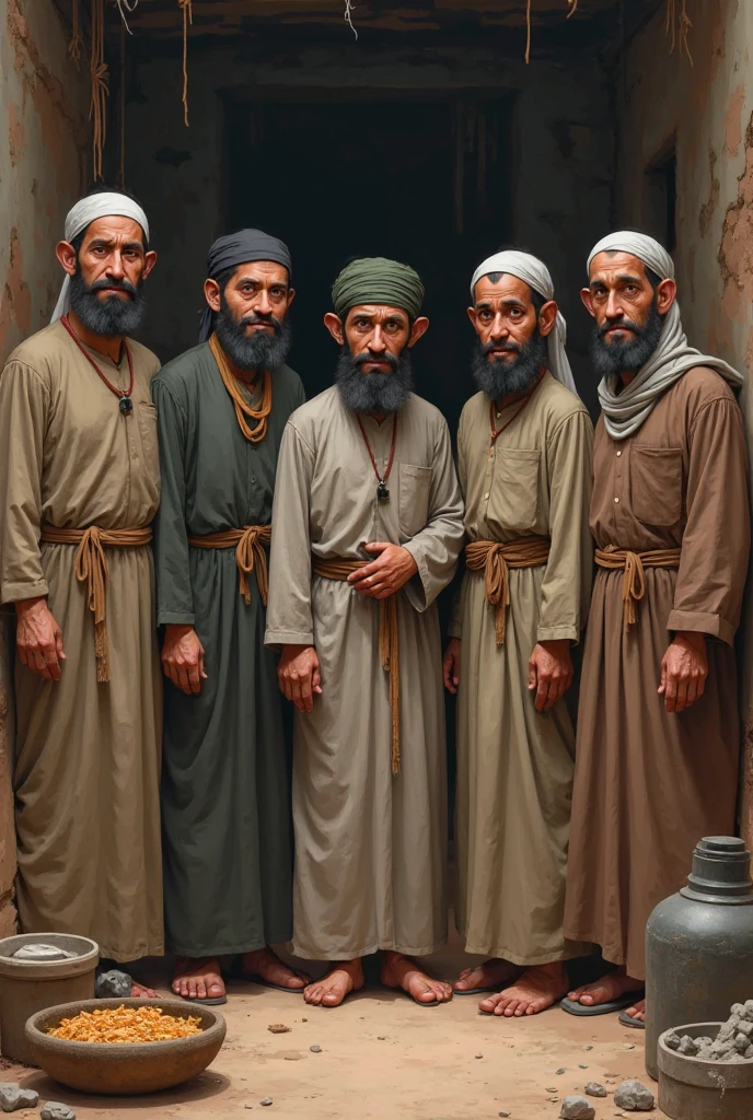 Some Indian muslim are standing