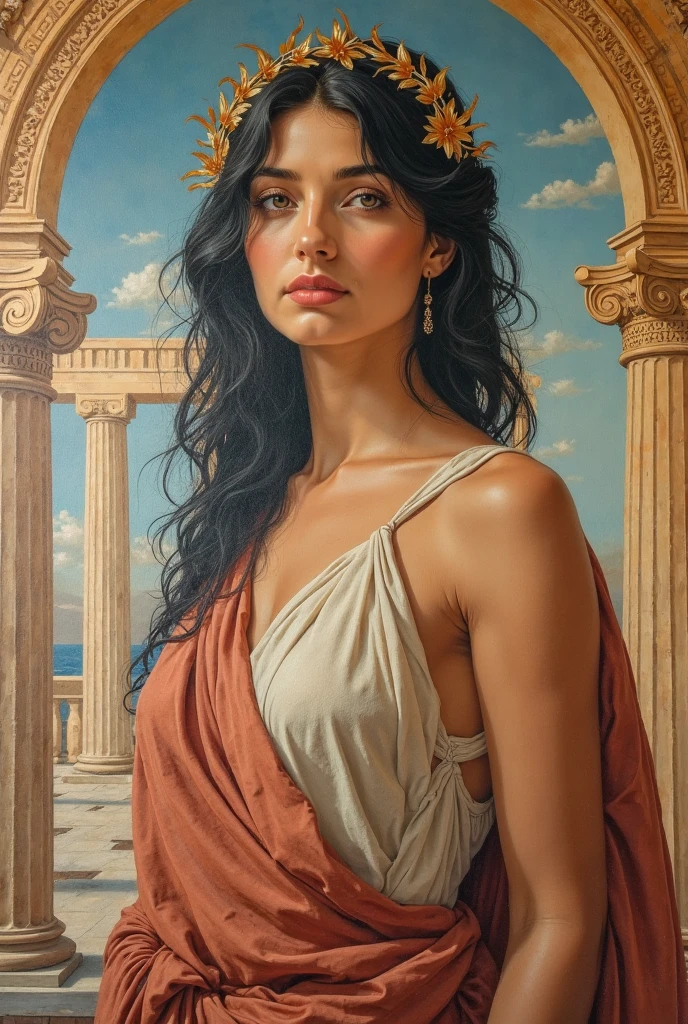 ancient greece woman. bare breasts. woman greek myth medusa. Snakes in his head. jellyfish myth. beautiful woman. medusa. Greece. Greek mythology.