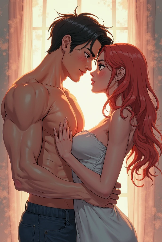 (((Poison Ivy))), (((Superman))), High quality, best quality, masterpiece, (1boy, 1girl), (hetero:1.5), mature woman, curves, long wavy redhead hair, green eyes. cleavage. (((woman completely nude))), nsfw, lots of cum, cum in face, facial, huge cumshot, projectile cum, ejaculating, cumming everywhere, (((hair grabbing, grabbing another's hair, sex from behind)))