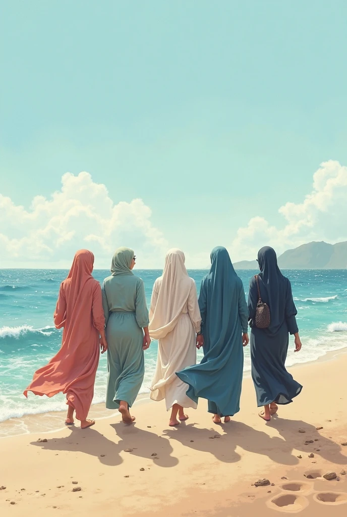Group of fisherman attempt to rape beautiful full body hijab girls at the beach
