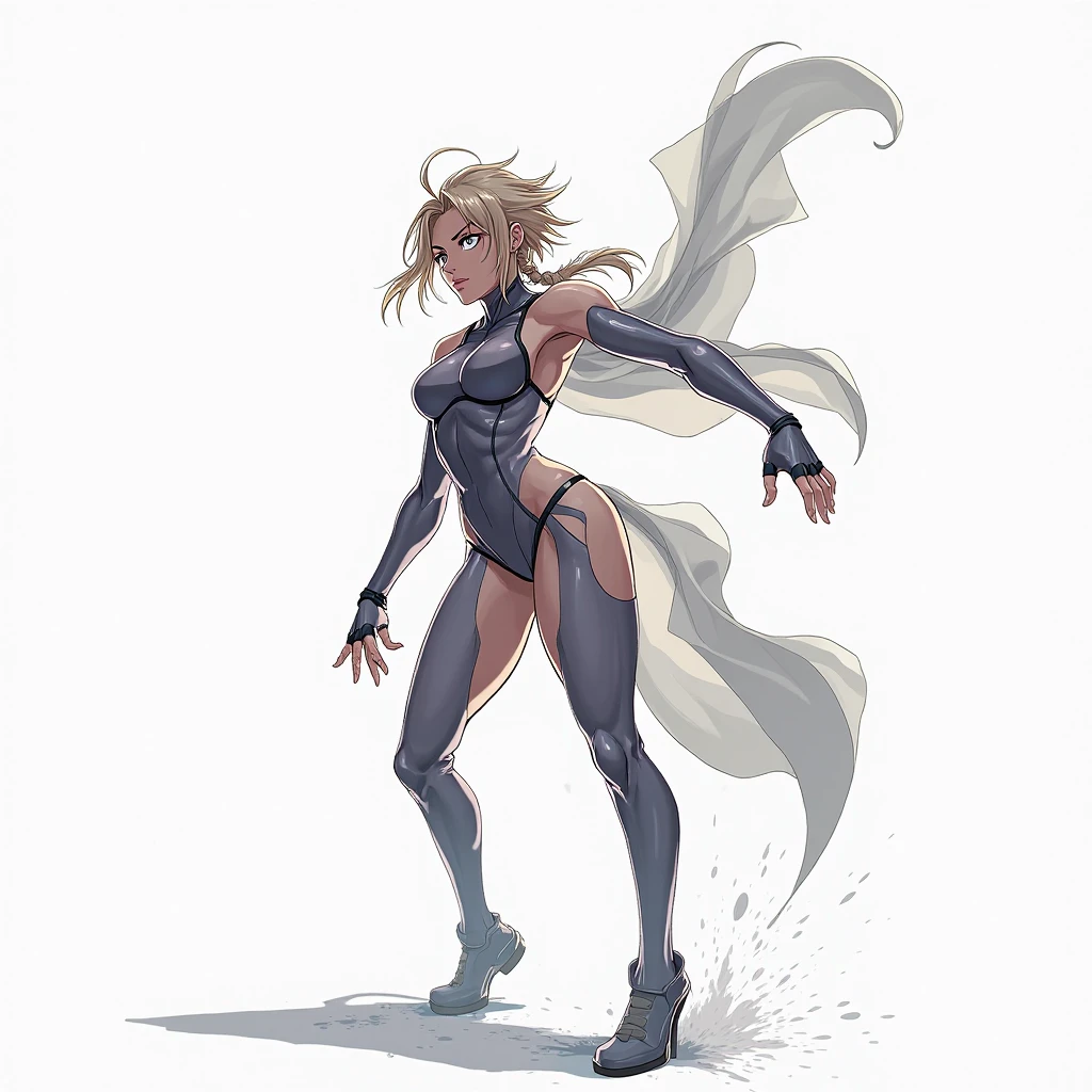 Motion lines, super speed, sexy mature woman sprinting at the speed of light, black and white, thick brush strokes,