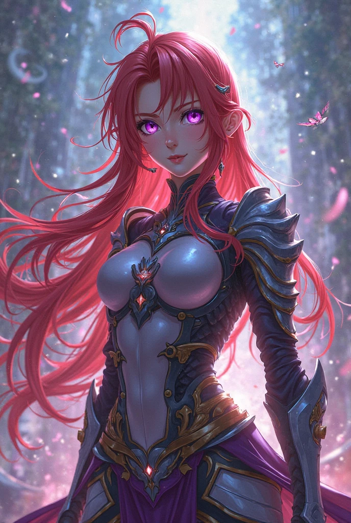 beautiful anime girl as warhammer sister of battle posessed by Slaanesh