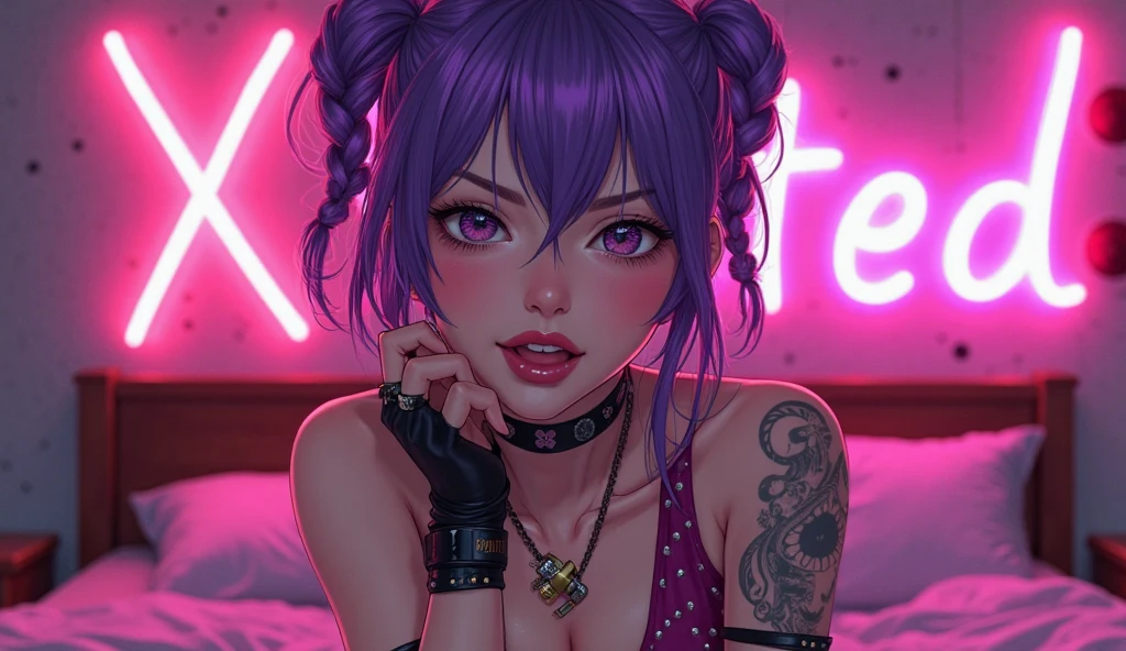 **Design Prompt: Girl Hermosa
**Title: Chica Anime VTuber thick
**General description:**
Design a VTuber anime girl profile icon with a Punk style The image should be visually striking and aesthetically beautiful, Suitable for both 2D and 3D design. The girl must have characteristics that make her stand out and fit in Dimensions: Suitable for a profile icon, 800x800 ideally in square pixel format).
quality: High resolution 2D\3D VTuber